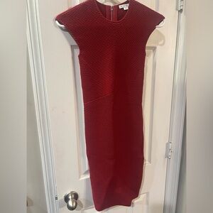 Ronny Kobo Collection Striking Red Midi Dress